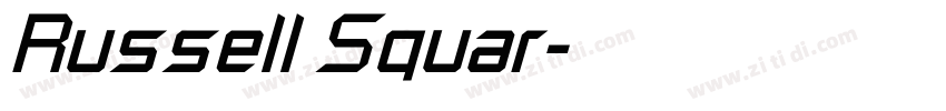 Russell Squar字体转换 Russell Squar字体转换